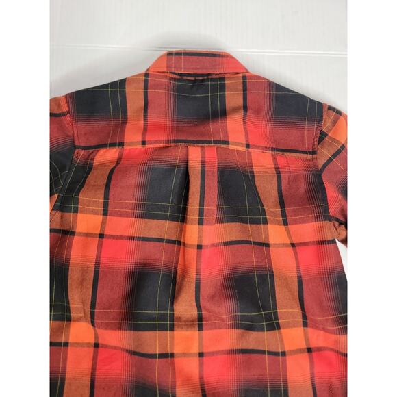 Dixxon Flannel ShirtMens S The Terror Lowest of the Low Red Plaid Button Down - Picture 9 of 9